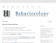 Tablet Screenshot of behaviorology.org